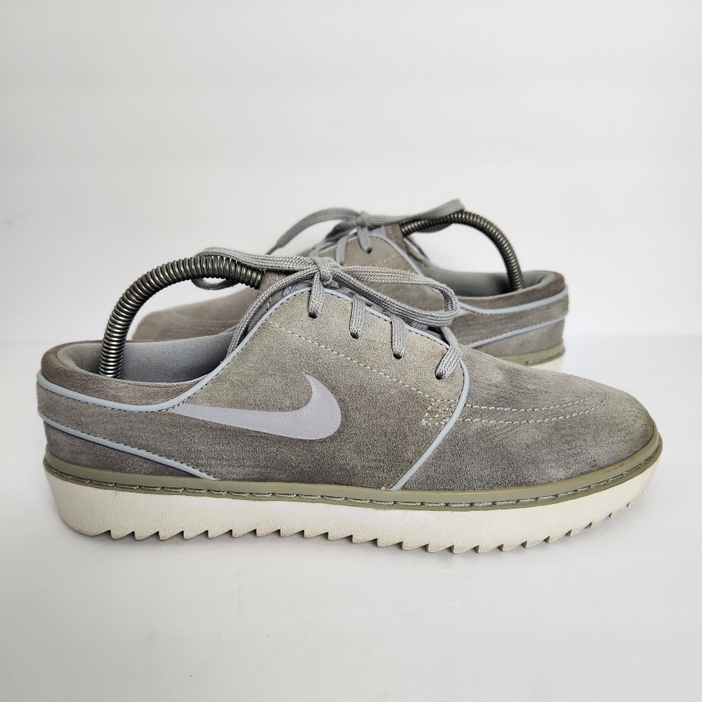 Nike Stefan Janoski Men's Size 8.5 Gray Suede Lace Up Golf Sneakers AT4967-002